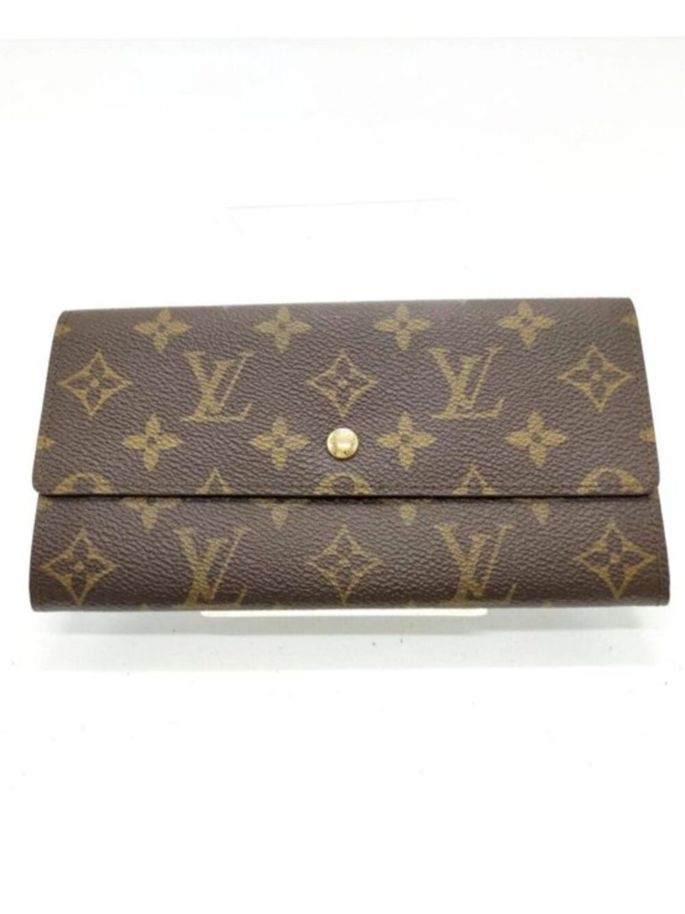 Louis Vuitton Monogram Sarah Long Wallet Brown Bifold Snap - Picture 2 of 10